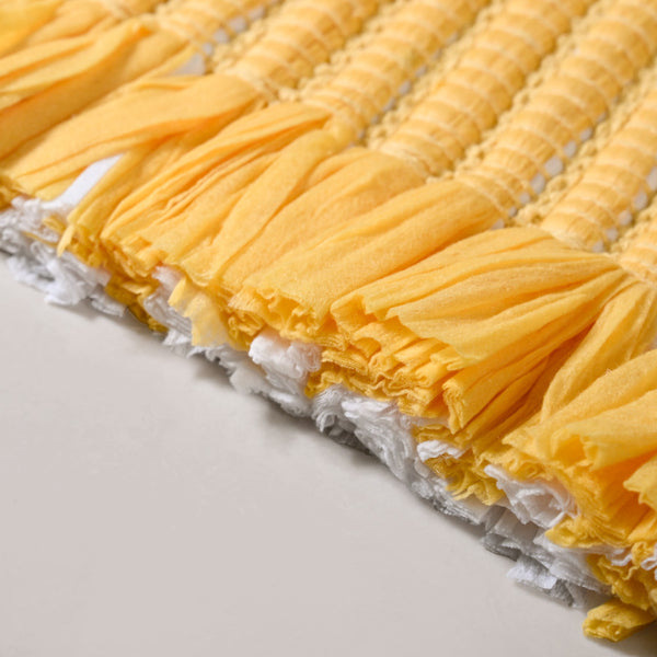 Sunny Yellow Anti Slip Cotton Floor Mat 85x62cm