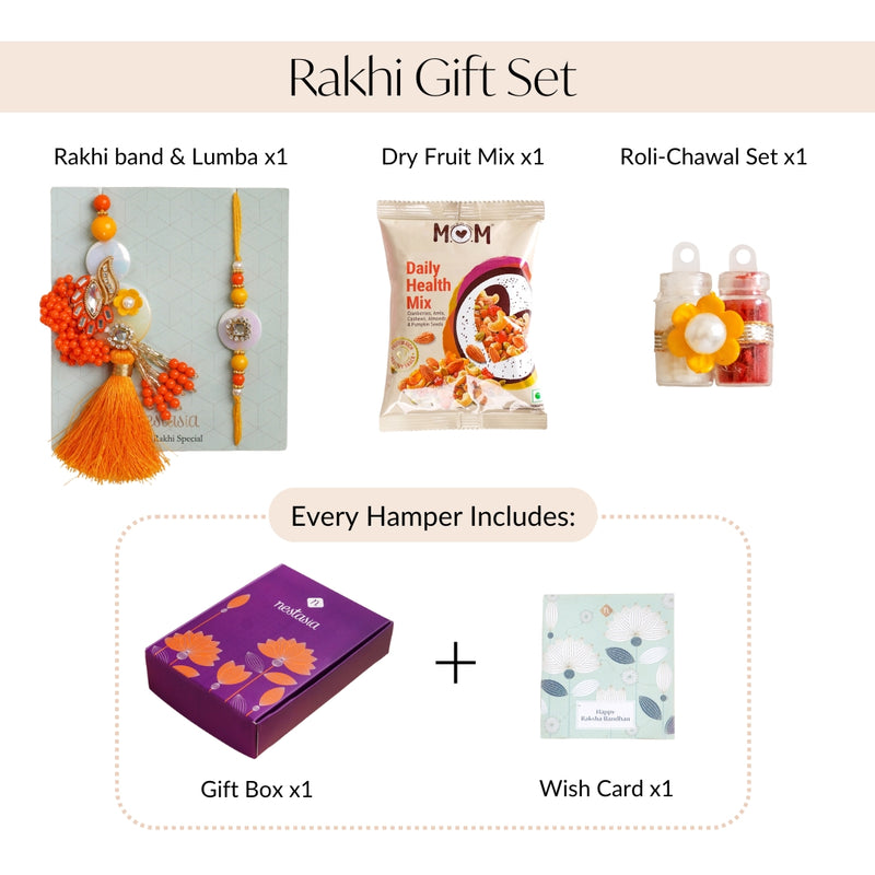 Sunrise Dreams Rakhi Lumba Set For Siblings