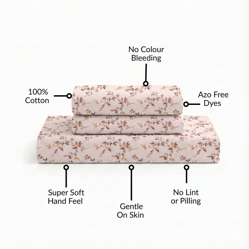 Sunsera Pure Cotton King Size Bedding Set 275x275cm