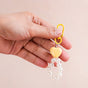 Sunshine Heart Keychain With Pearls