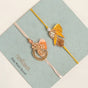 Sunshine Bloom Set Of 2 Rakhi Gift Set
