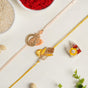 Sunshine Bloom Set Of 2 Rakhi Gift Set