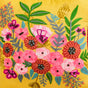 Sunshine Bouquet Embroidered Cushion Cover 40x40cm