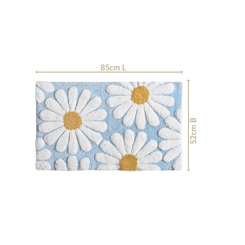 Supersoft Roseate Flower Floor Mat 185x52 Inch