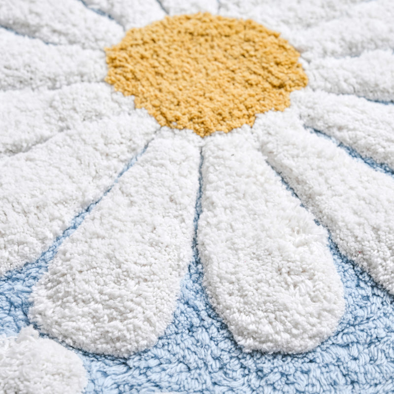 Supersoft Roseate Flower Floor Mat 185x52 Inch