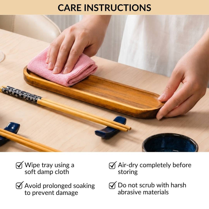 Sushi Platter With Bowl Chopstick And Holder Set Of 8