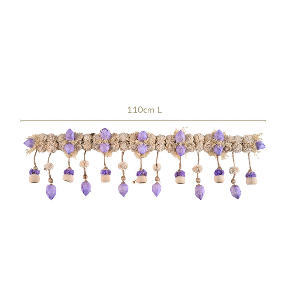 Sustainable Bandarwal With Sola Flower Lavender