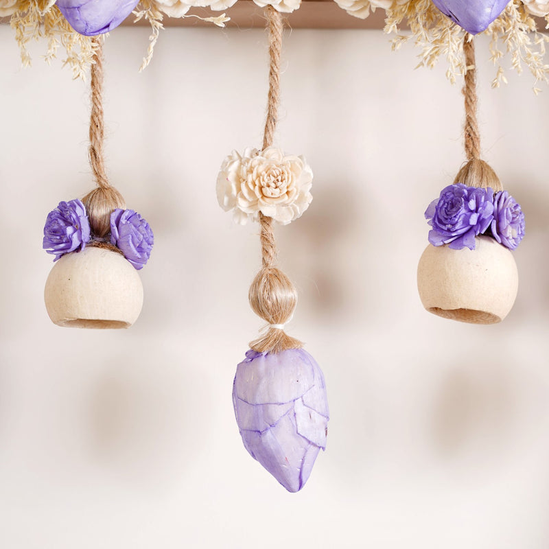 Sustainable Bandarwal With Sola Flower Lavender