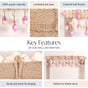 Sustainable Bandarwal With Sola Flower Pink