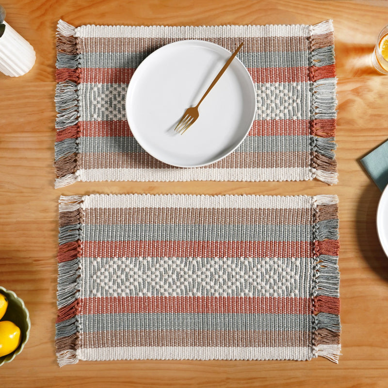 Sustainable Cotton Placemat Set Of 6