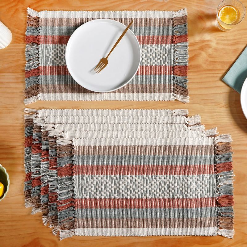 Sustainable Cotton Placemat Set Of 6