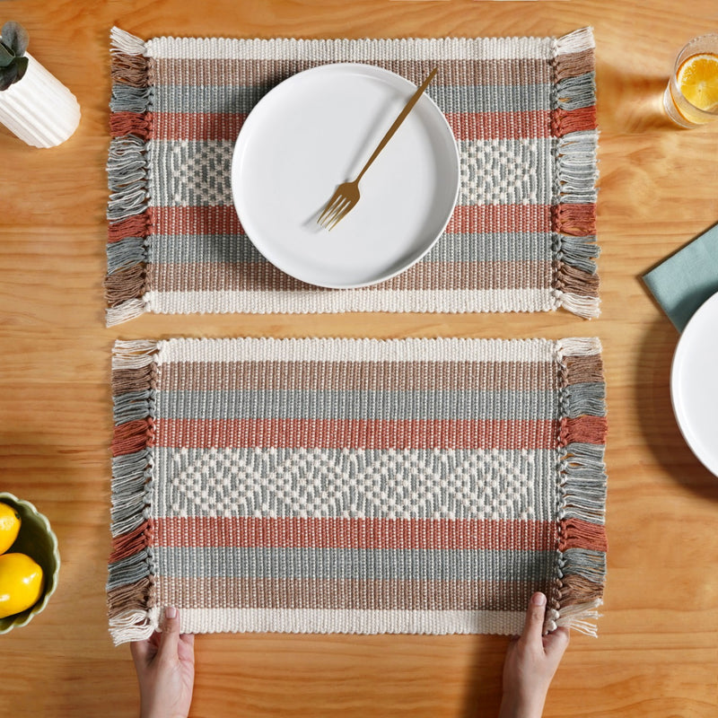 Sustainable Cotton Placemat Set Of 6
