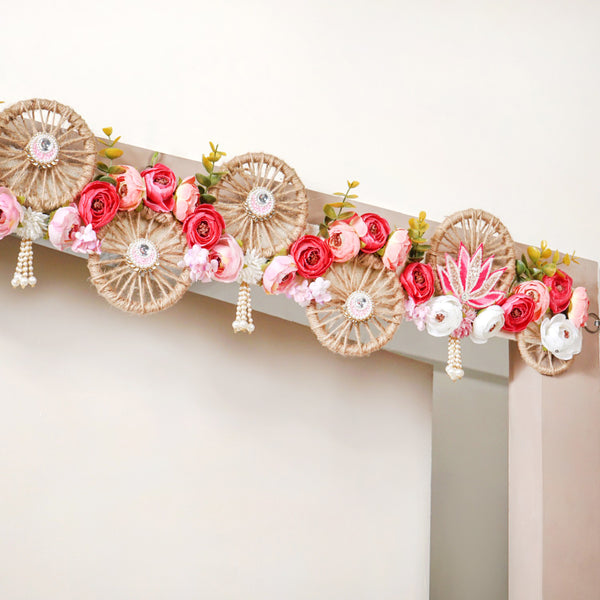 Sustainable Floral Pop Toran For Decoration