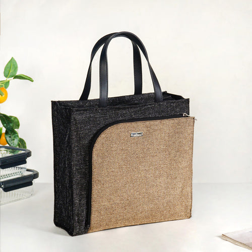 Sustainable Jute Office Lunch Bag