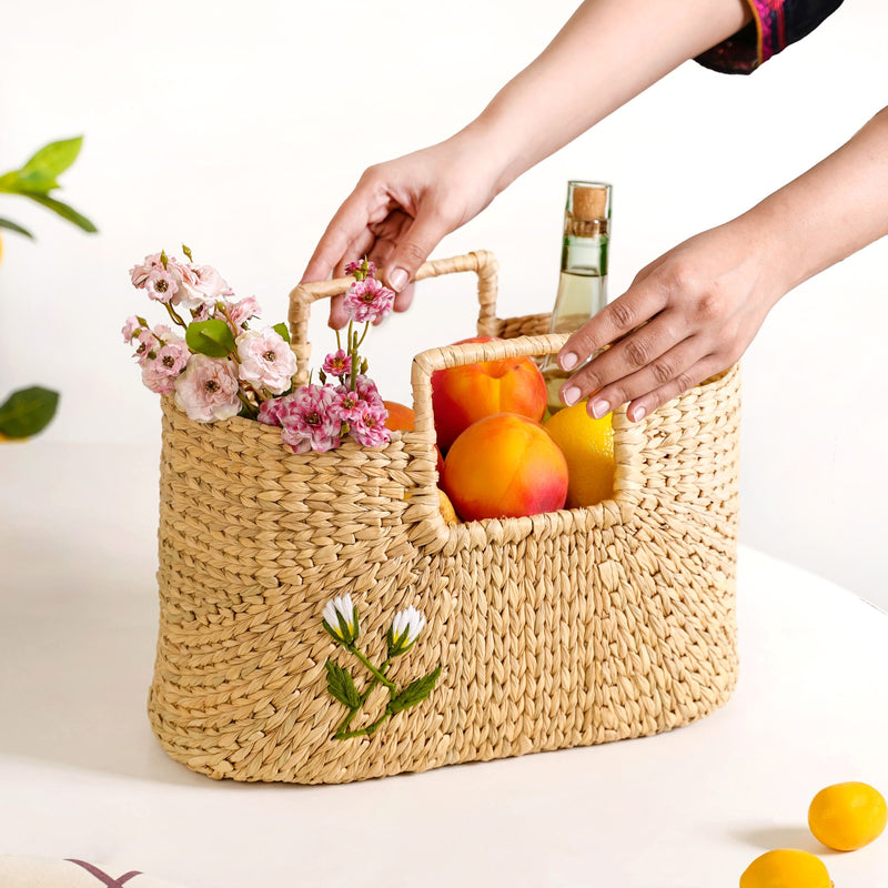 Sustainable Kauna Picnic Basket With Handles