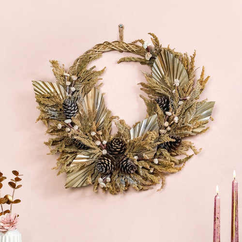 Sustainable Pinecone Holiday Wreath
