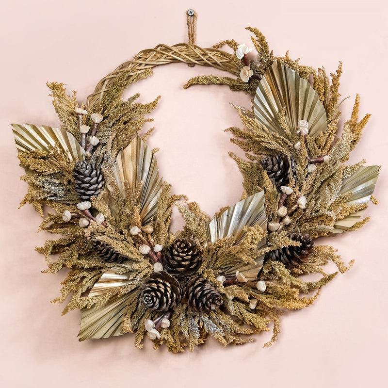 Sustainable Pinecone Holiday Wreath