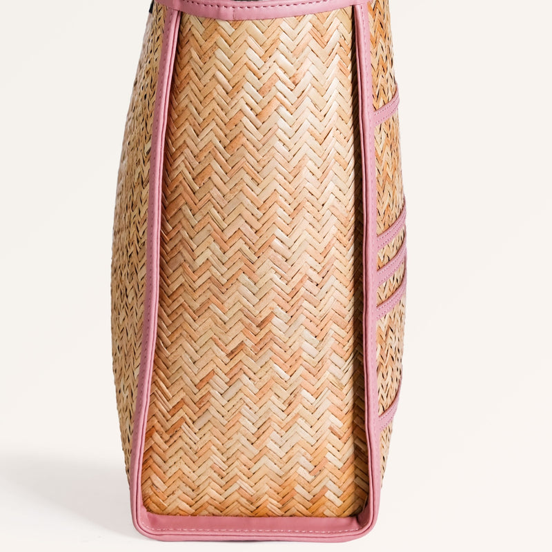 Sustainable Shitalpati Pink Tote Bag