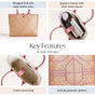 Sustainable Shitalpati Pink Tote Bag