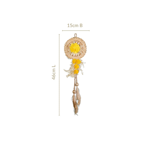 Real Dried Flowers Wall Decor Set Of 4