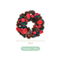 Christmas Rose Sustainable Wreath For Wall Decoration