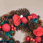 Christmas Rose Sustainable Wreath For Wall Decoration