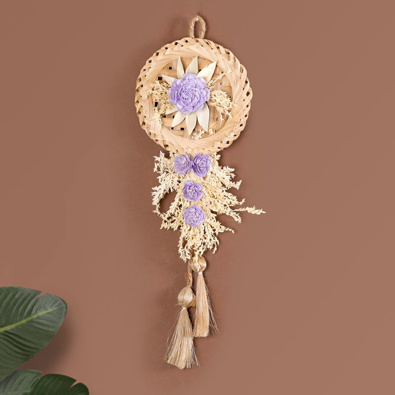 Sustainable Purple Sola Rose Wall Decor Set Of 4