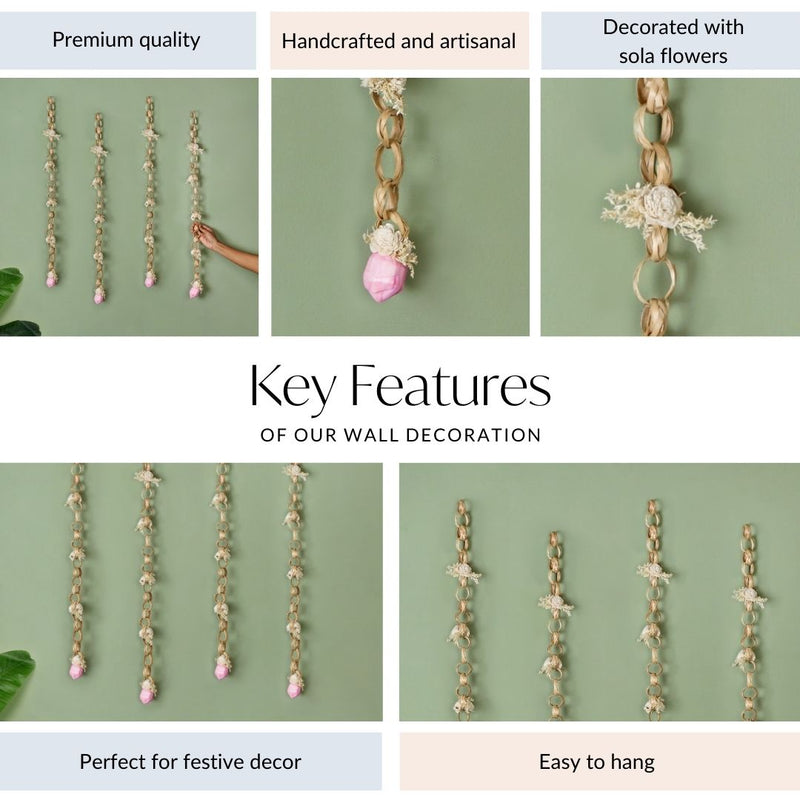 Sustainable Sola Flower Wall Hanging Set Of 4