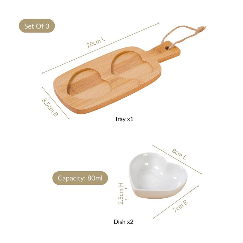 Sweetheart Snack Bowl Set Of 3