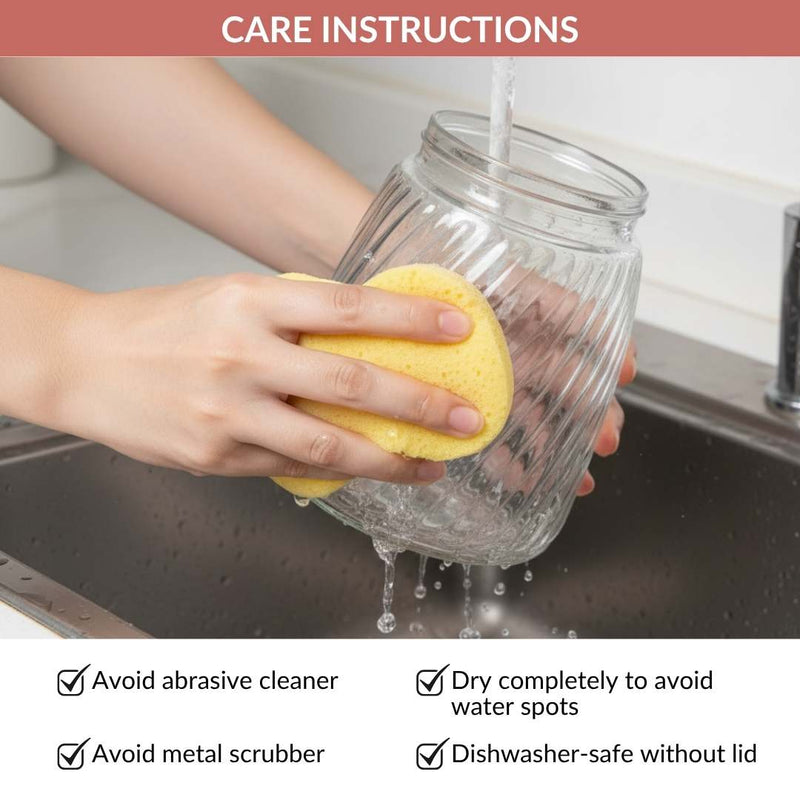 Swirl Jar With Lid Set Of 4 1300ml