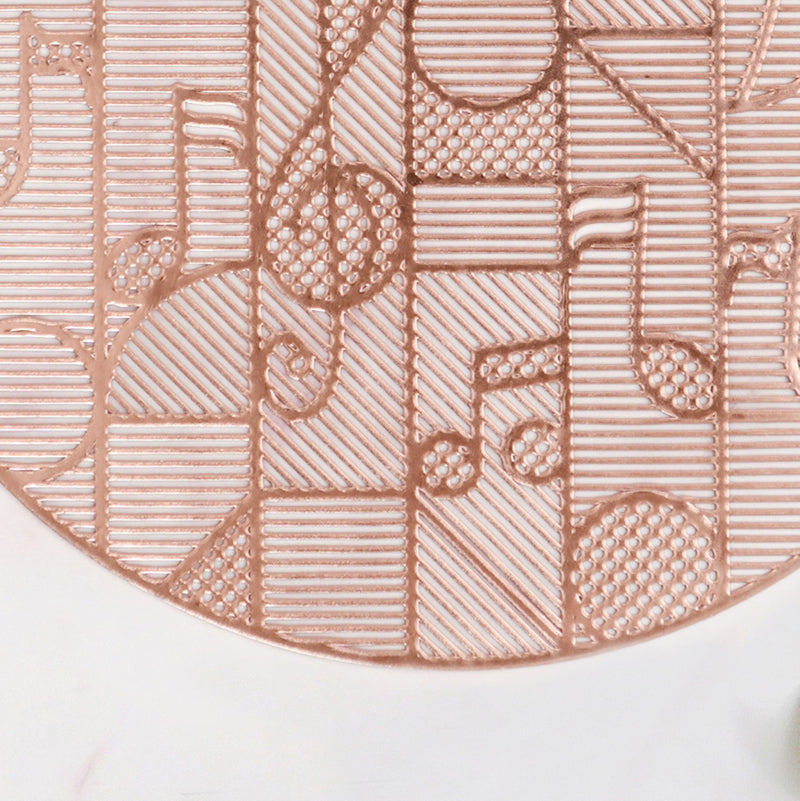 Symphony Rose Gold Table Mats Set Of 6