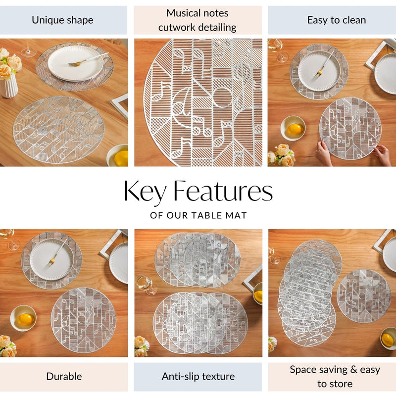 Symphony Silver Table Mat Set Of 6