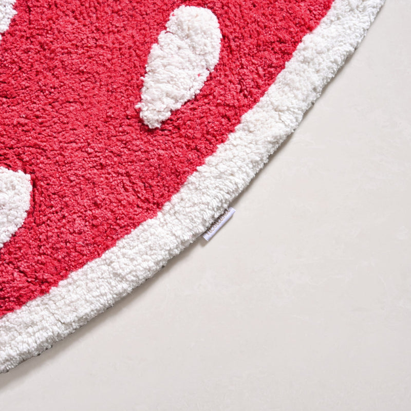Strawberry Cotton Anti Slip Floor Mat 74x62cm