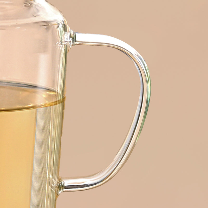 Clear Glass Carafe With Cup