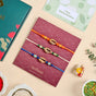 Trio Shell Charm Rakhi Gift Set