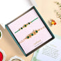 Regal Emerald Rakhi And Lumba Set