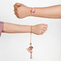 Pink Floral Rakhi And Lumba Gift Set