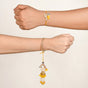 Golden Finch Rakhi And Lumba Gift Set
