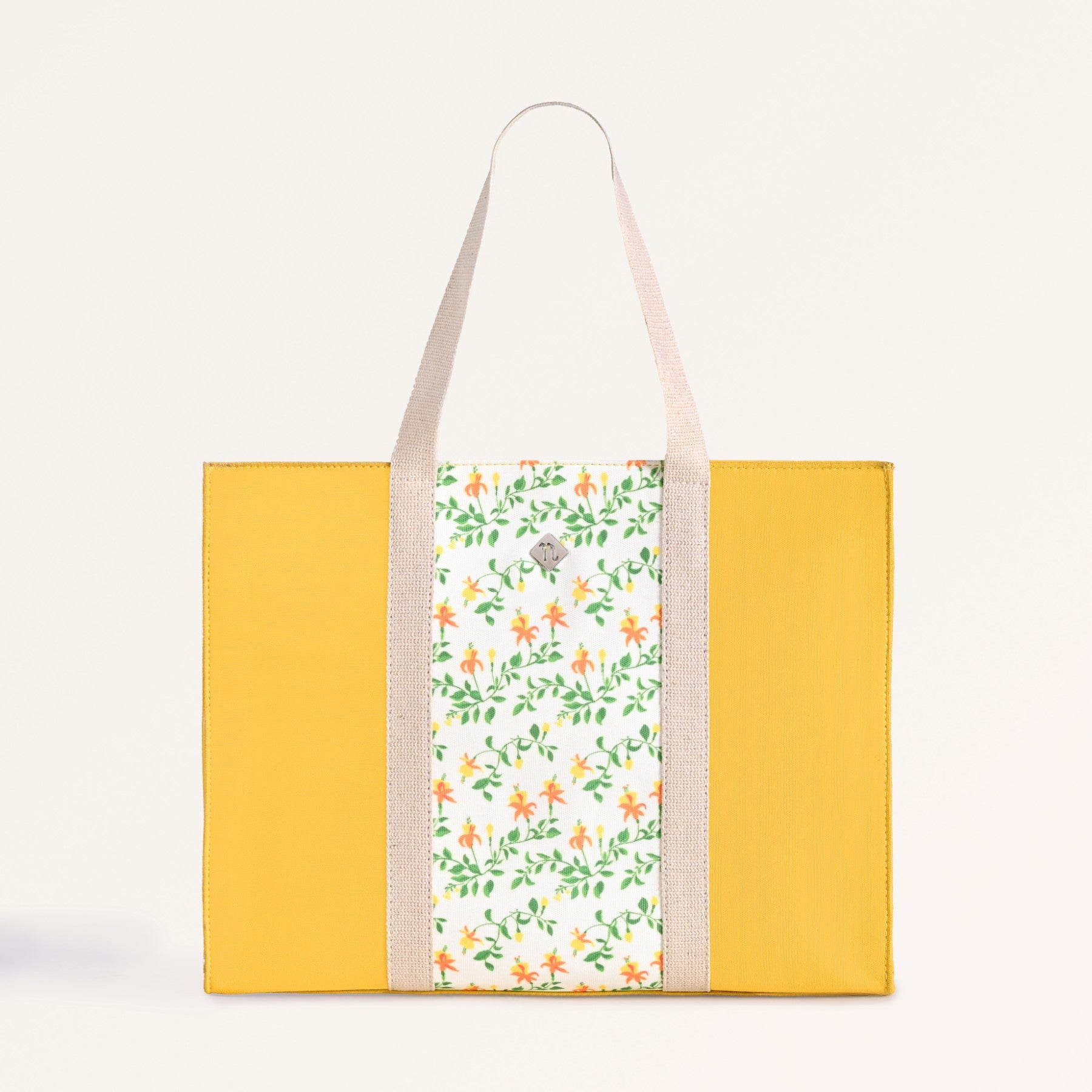 Floracore Canvas Tote Bag Yellow