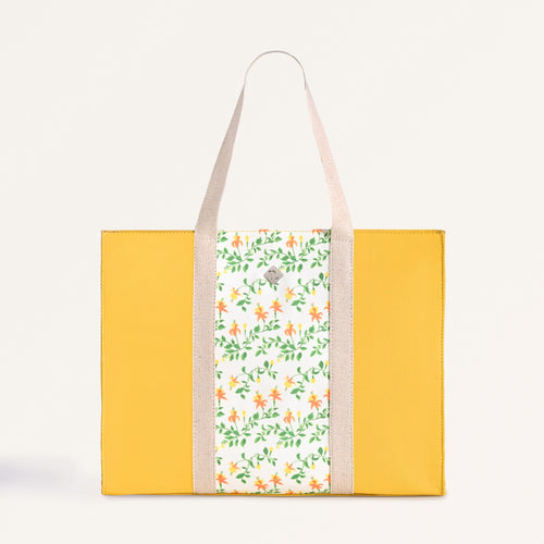 Floracore Canvas Tote Bag Yellow