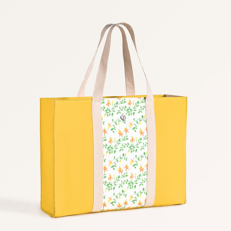 Floracore Canvas Tote Bag Yellow