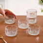 Embossed Side Bowl Set Of 6 160ml