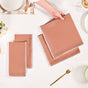 Terracotta Embroidered Edges Table Napkin Set Of 4