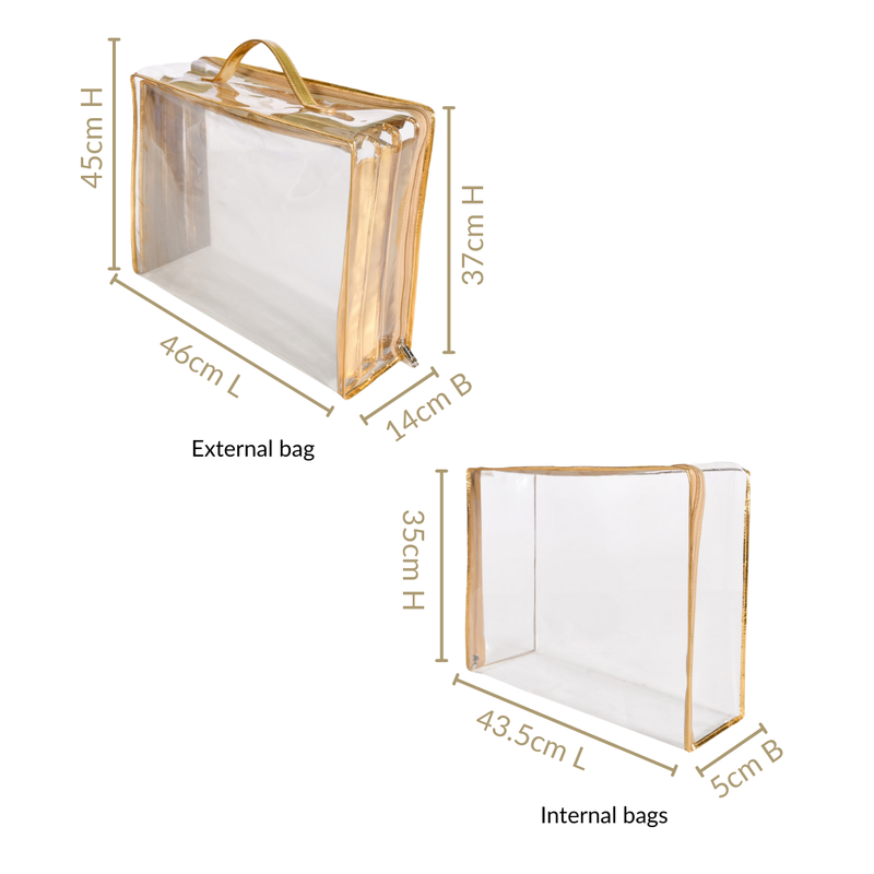 Gold Trousseau Storage Bags