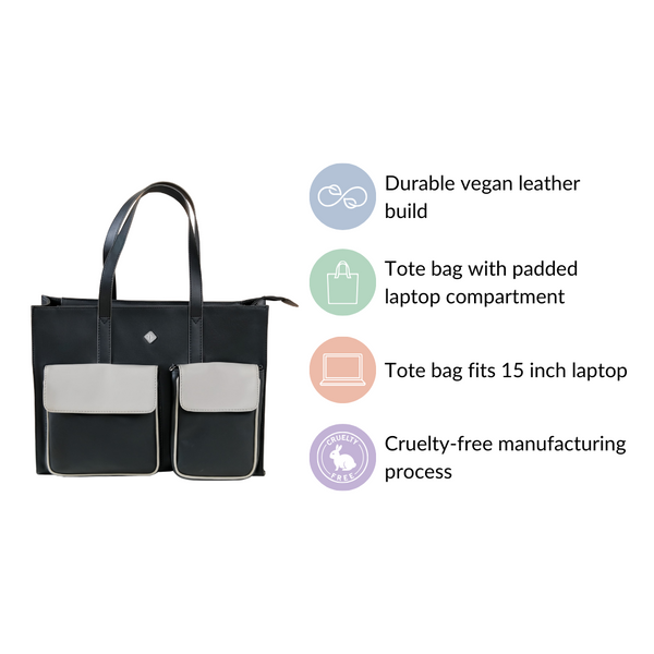 Multifunctional Tote & Sling Travel Bags Set Of 4 Black