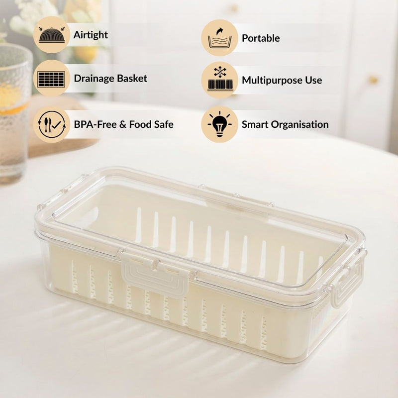 FreshGrid Airtight Fridge Storage Box