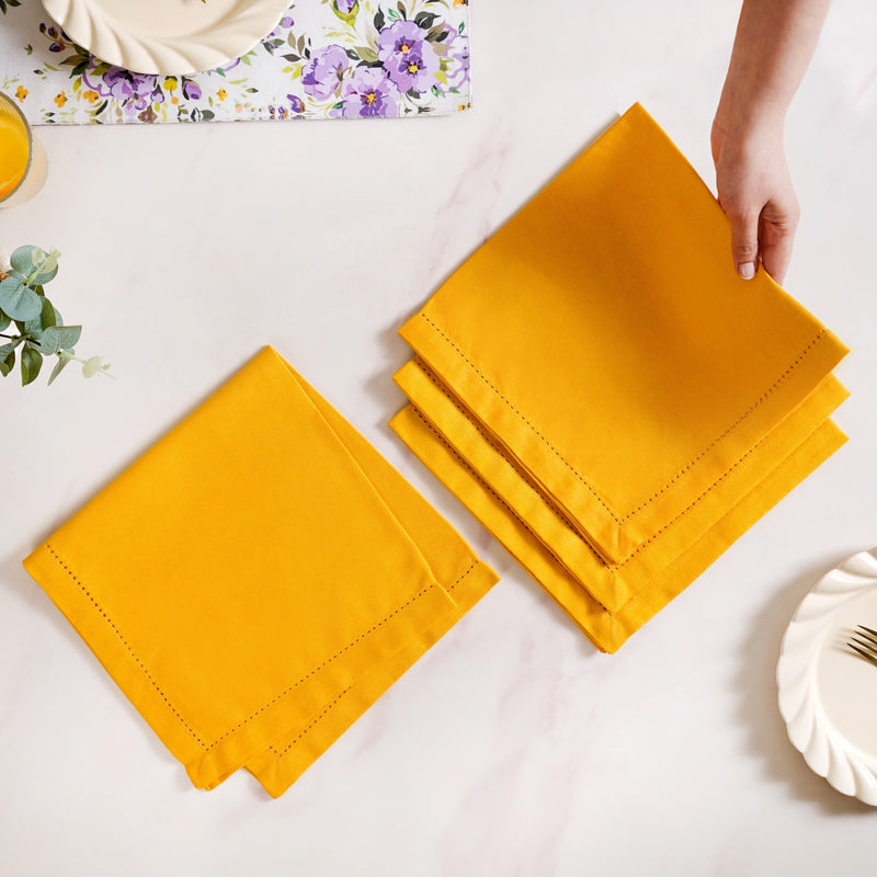 Table Napkin Sunny Yellow Set Of 4