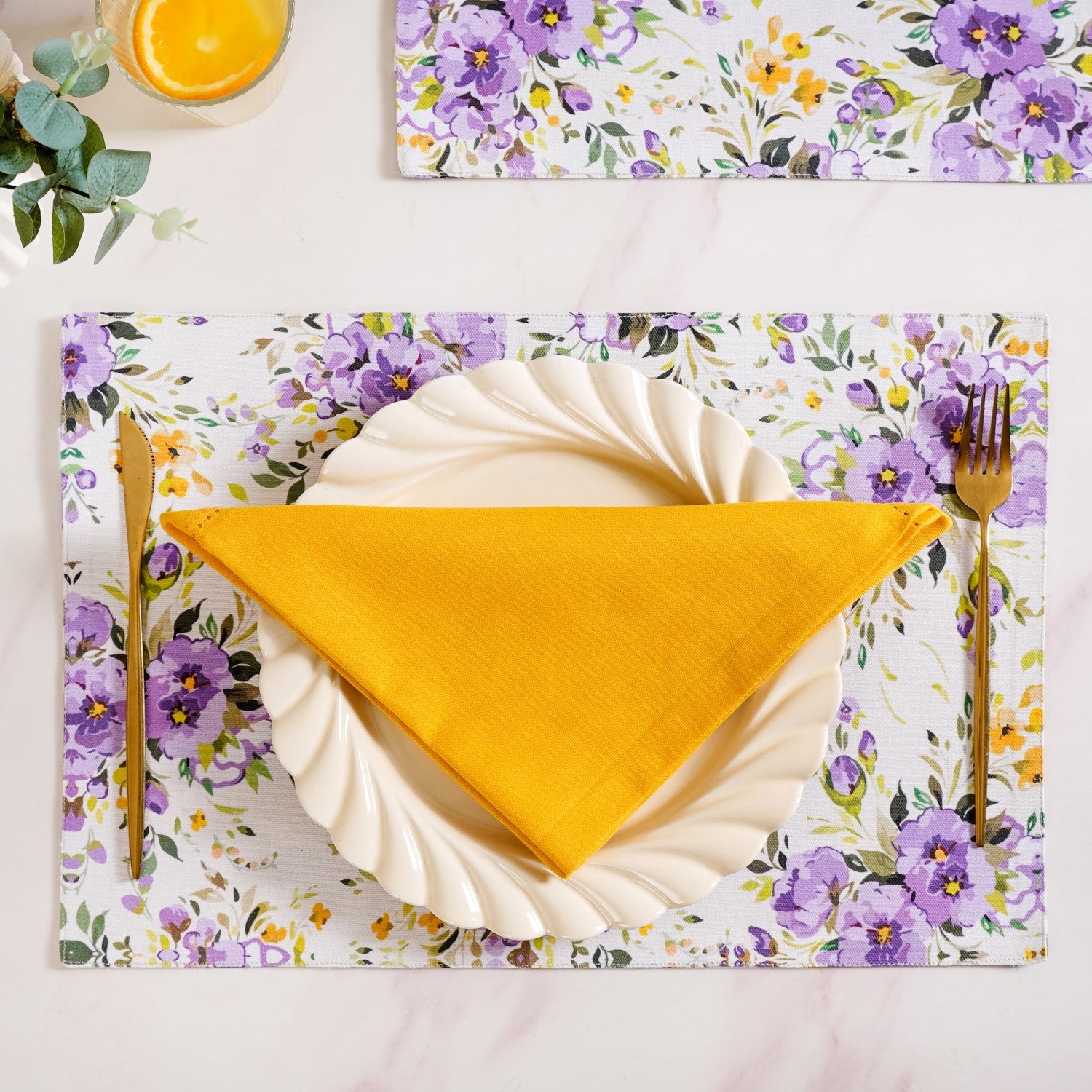 Table Napkin Sunny Yellow Set Of 6