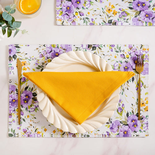 Table Napkin Sunny Yellow Set Of 6