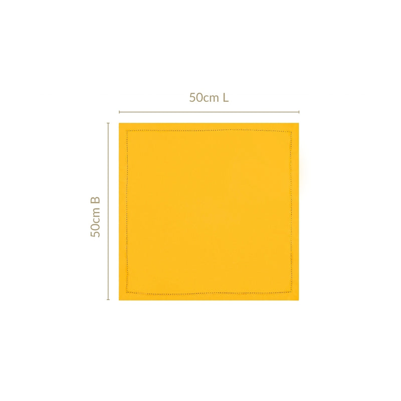 Table Napkin Sunny Yellow Set Of 6